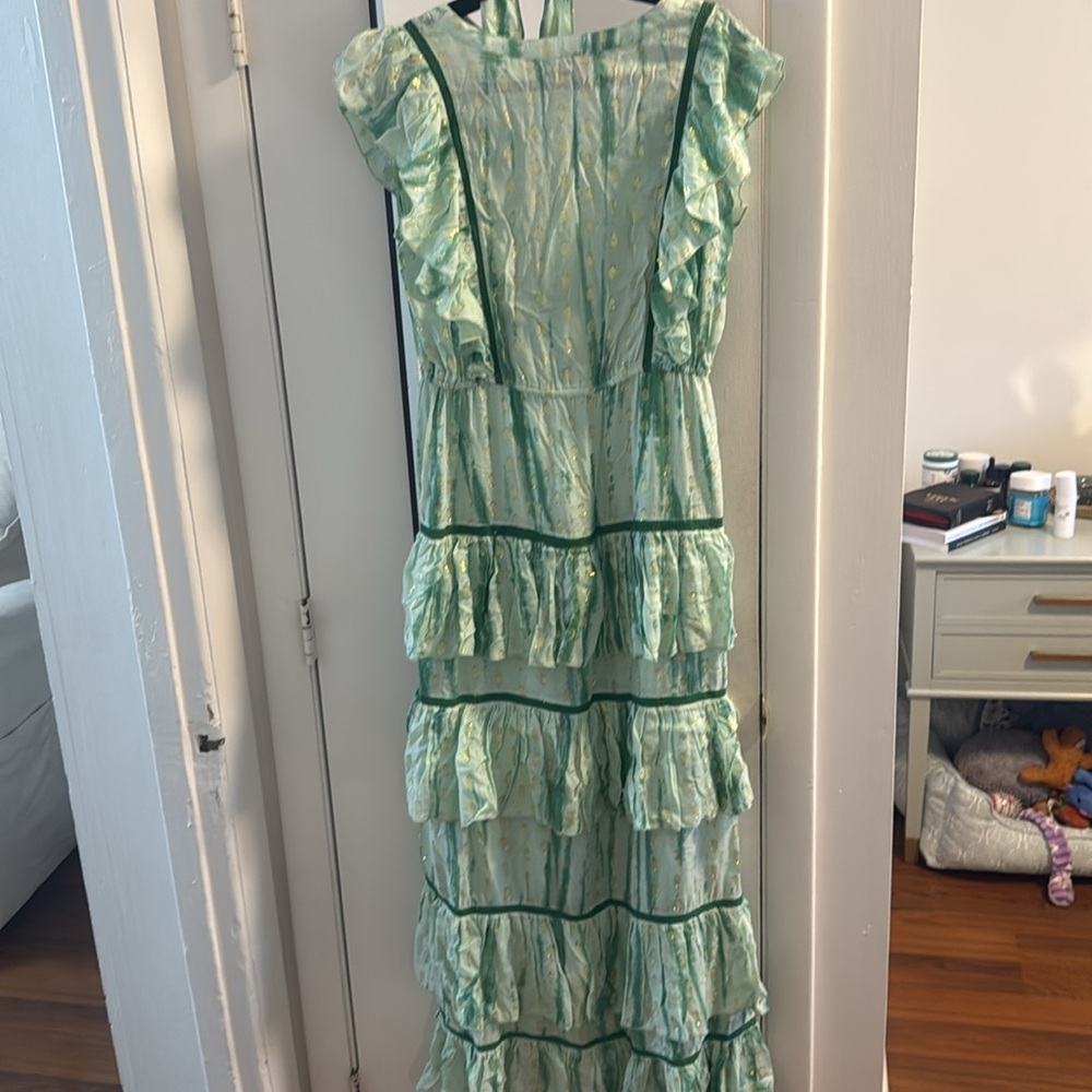 Alexis Green Ruffled Tiered Maxi Dress - Picture 5 of 8